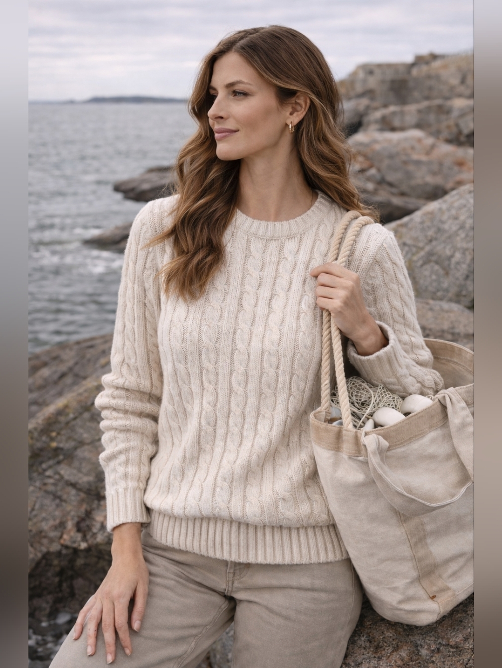 Vintage L.L. Bean Cableknit Sweater